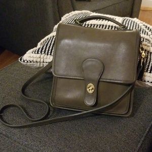 Army green Coach Crossbody bag
